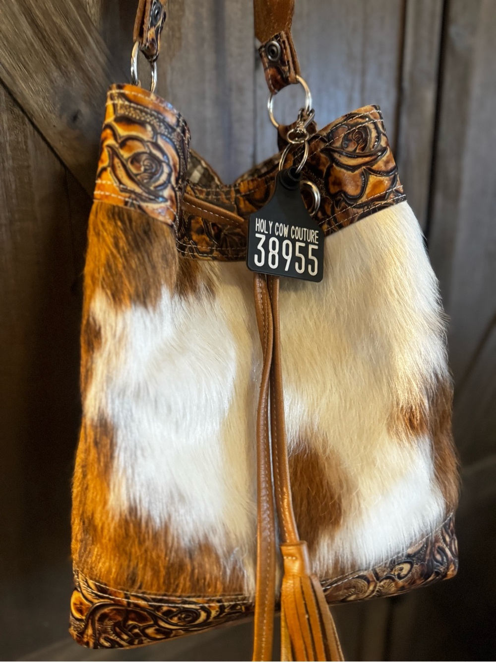 Large feed bucket purse Holy Cow Couture - Picture 2 of 4